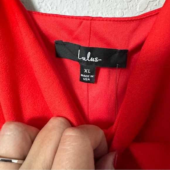 NWT Lulu’s Star of the Scene Red Sleeveless Bodycon Mini Dress XL - Picture 10 of 10